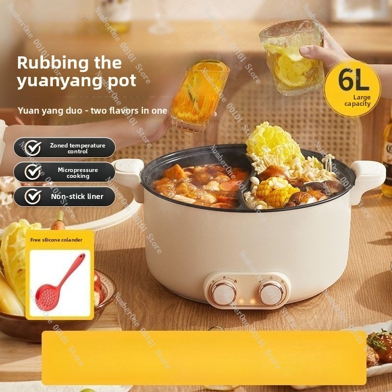 6L 8L Double Pot Electric Hot  - Kitchen Appliances Home 评论和价格
