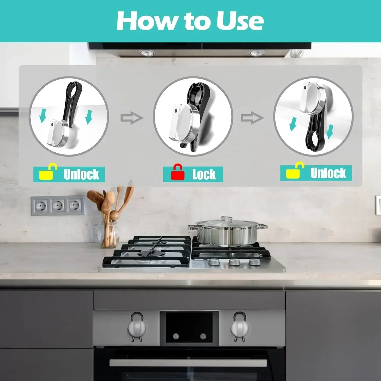 Childproof Kitchen Safety Set  - Kitchen Appliances Gas Stove 评论和价格