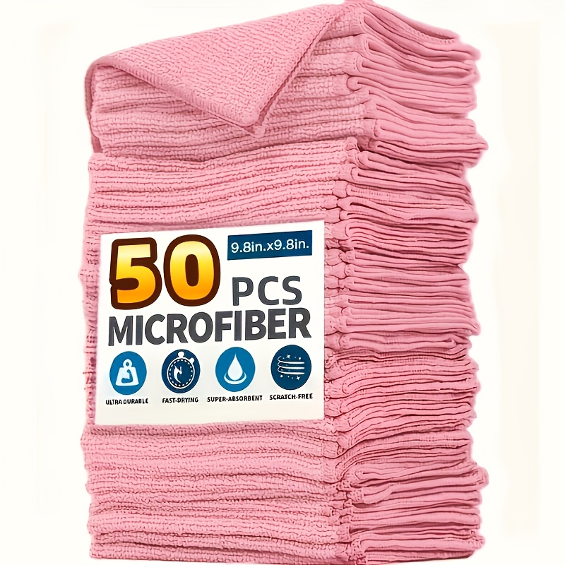 1-50Pcs Light Pink Microfiber  - Kitchen Appliances Home 评论和价格