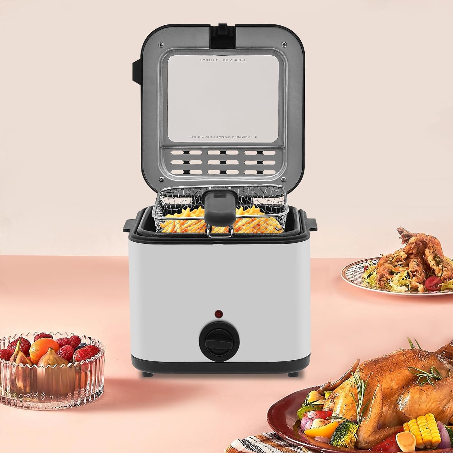 Countertop Electric Deep Fryer - Kitchen Appliances Home 评论和价格