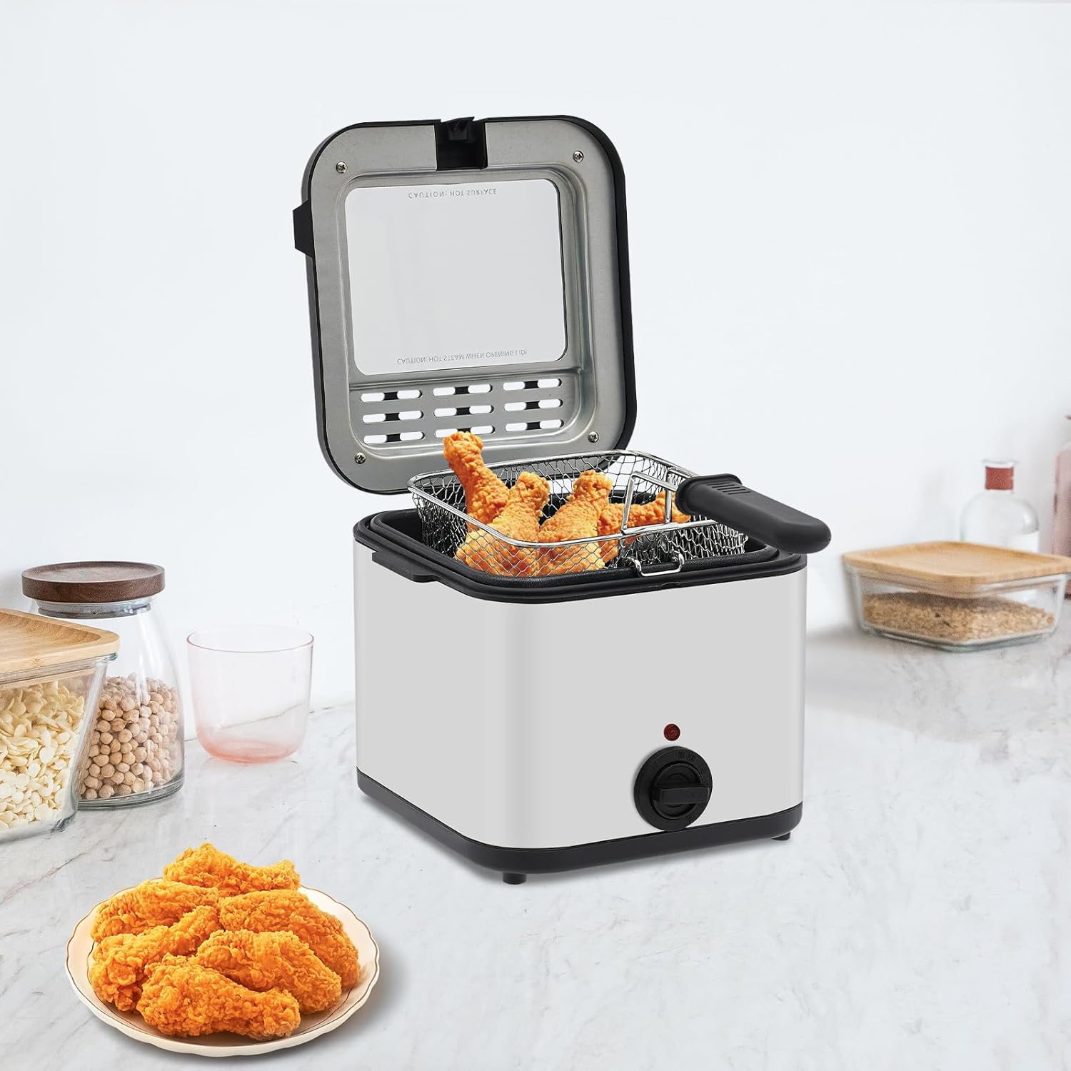 Countertop Electric Deep Fryer - Kitchen Appliances Home 评论和价格