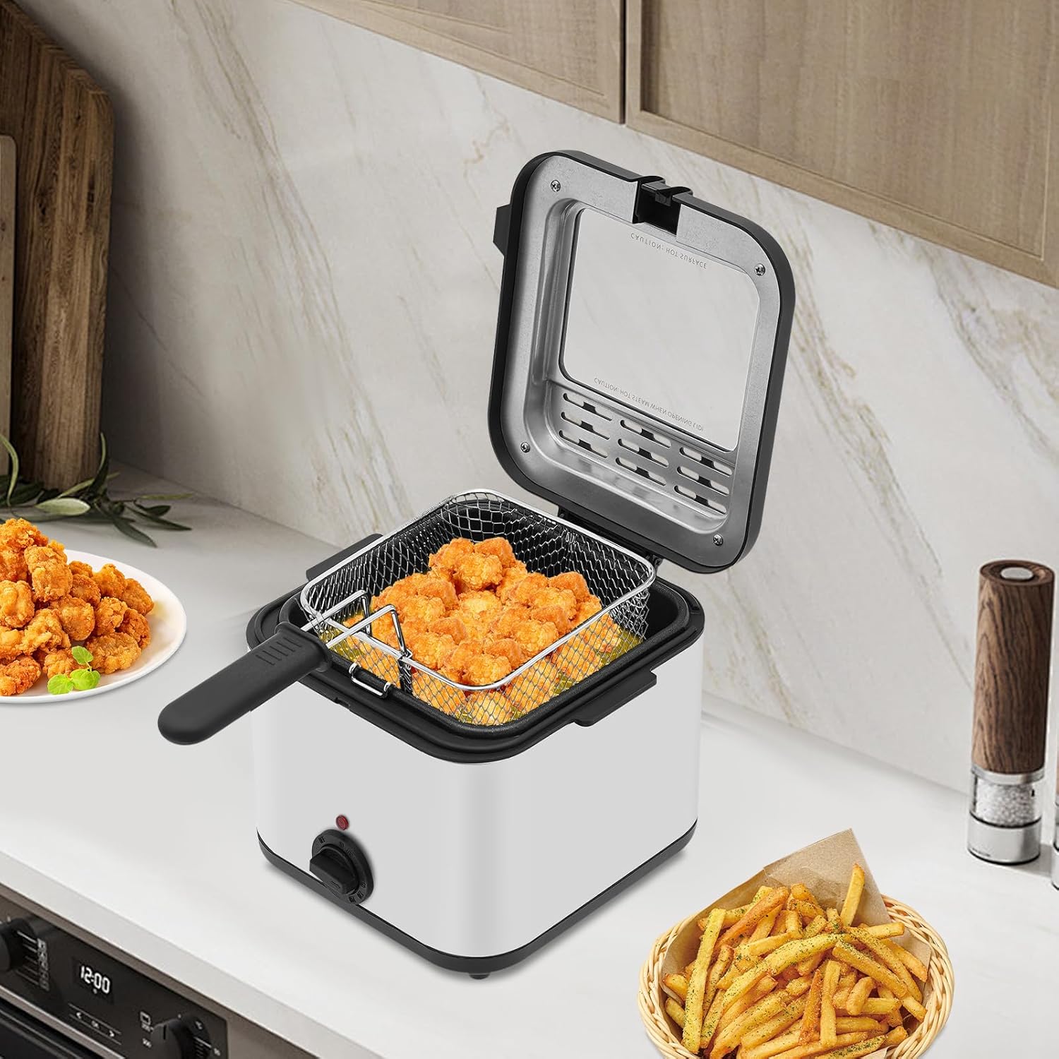 Countertop Electric Deep Fryer - Kitchen Appliances Home 评论和价格