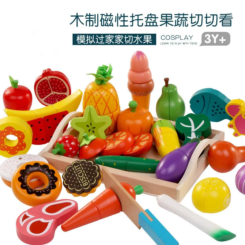 DIY Cute Wooden Cutting Fruit  - Kitchen Appliances For Kids 评论和价格