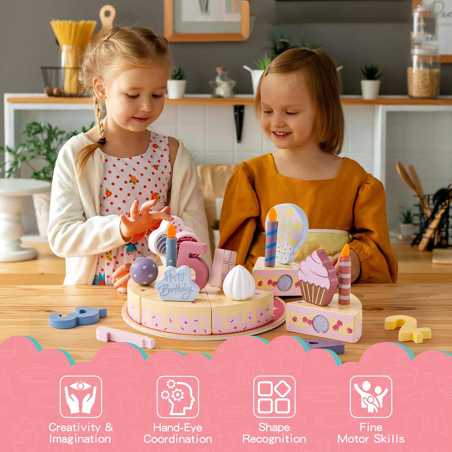 Royal Wooden Pretend Play Kitc - Kitchen Appliances For Kids 评论和价格